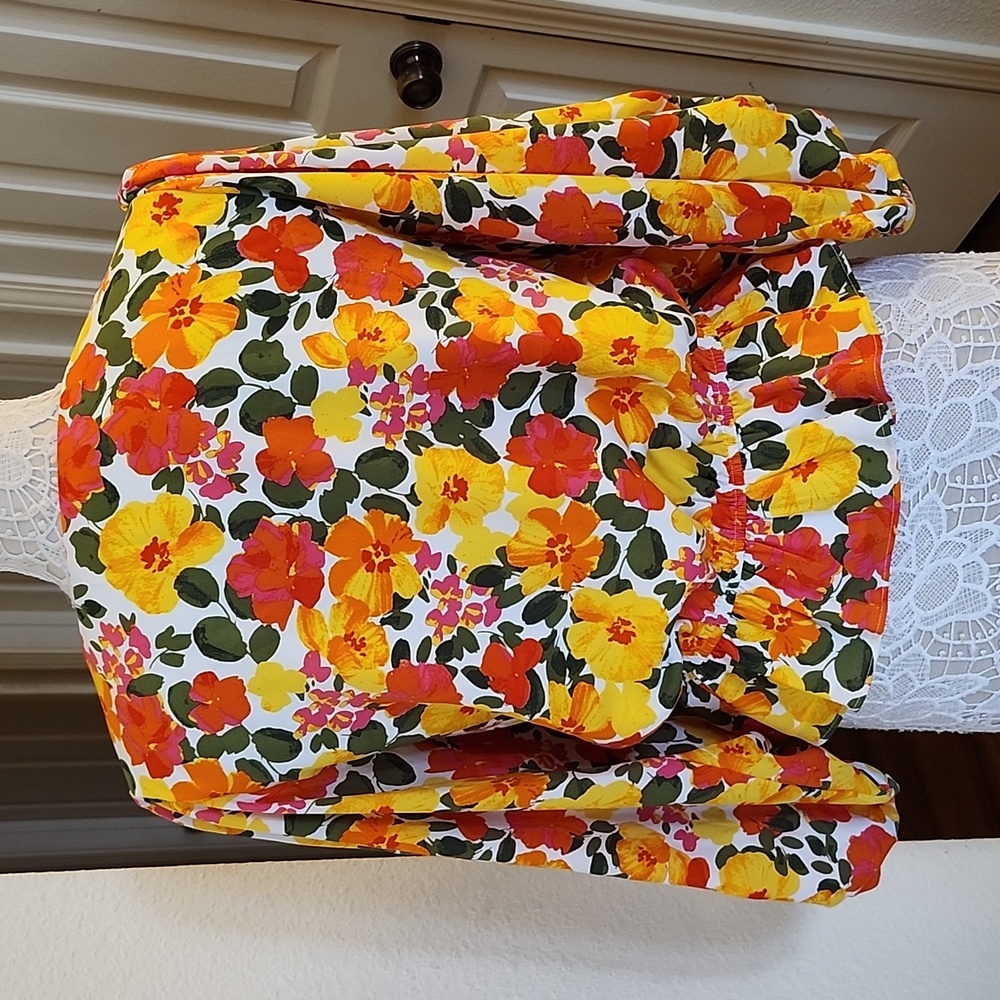 Sugar Lips Boho Hippie Y2K Electric Colors Floral Top Size XS New No Tags - Picture 5 of 12